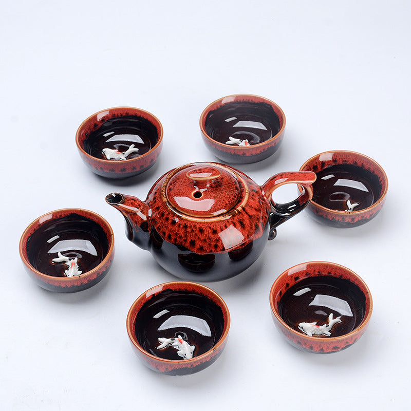 Gift tea set, add Yuyao to tea set