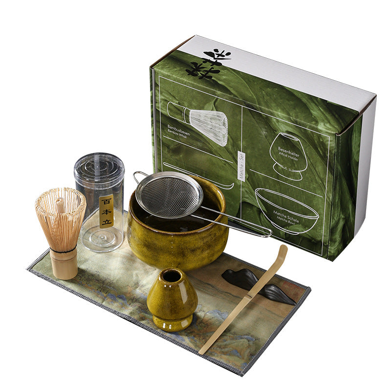 Tea Whisk Japanese Hundred Benli Matcha Brush Matcha Tools Tea Whisk Li Song Dynasty Tea Set Gift Set Cross-border